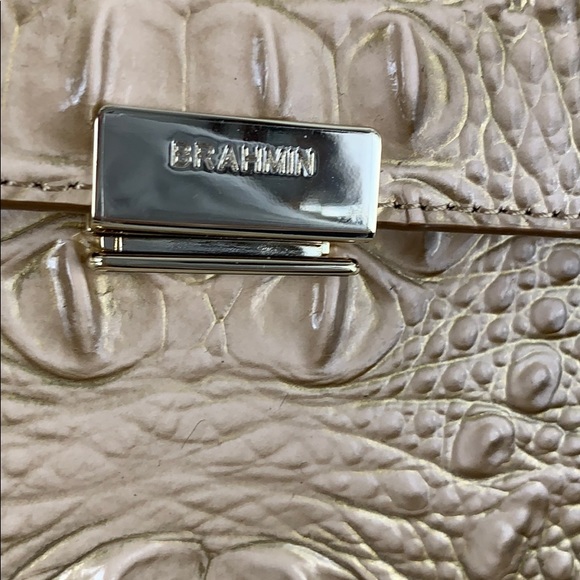 BRAHMIN NWT GOLD CREAM LEATHER BACKPACK - Picture 2 of 14